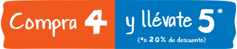 compra 4 y llévate 5